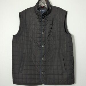 CREMIEUX Men's‎ Large Quilted Black Vest With Pockets  Outerwear Lined 124